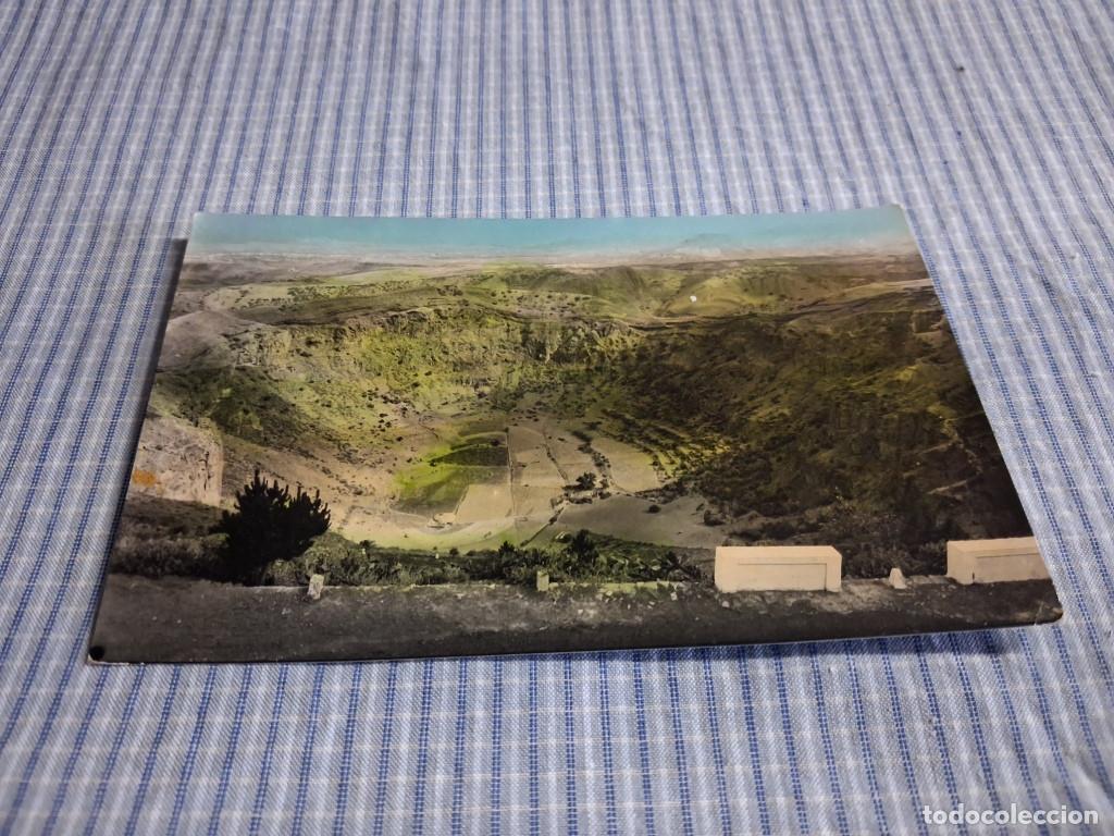 Postales: Postal antigua Canarias. Las Palmas. Cr&aacute;ter Caldera de Bandama. Circulada