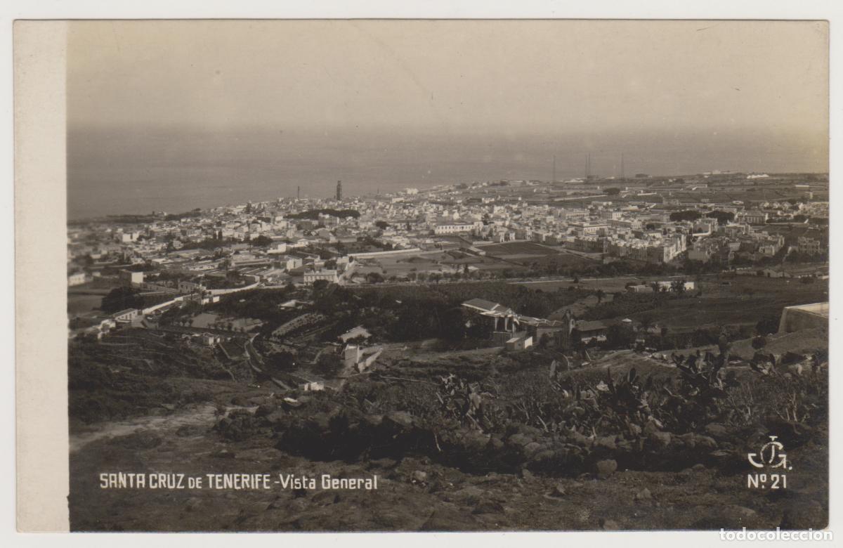 Postales: TARJETA POSTAL - SANTA CRUZ DE TENERIFE - VISTA GENERAL - N&ordm; 21 - JG