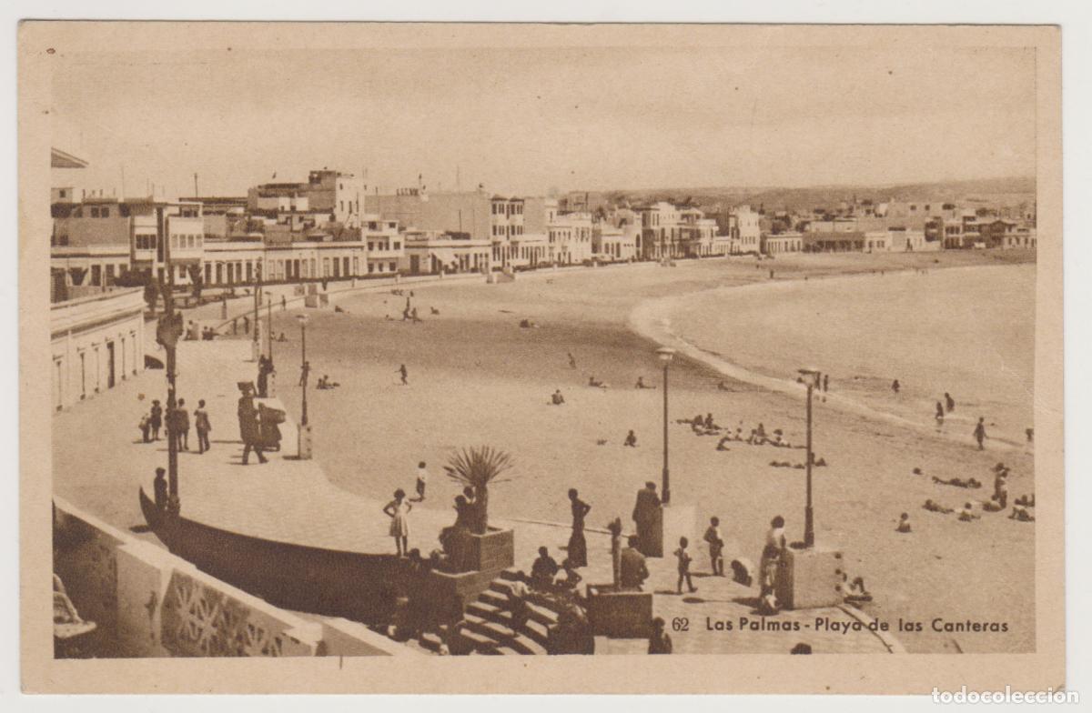 Postales: TARJETA POSTAL - LAS PALMAS - PLAYA DE LAS CANTERAS - N&ordm; 62 - BAZAR ALEMAN
