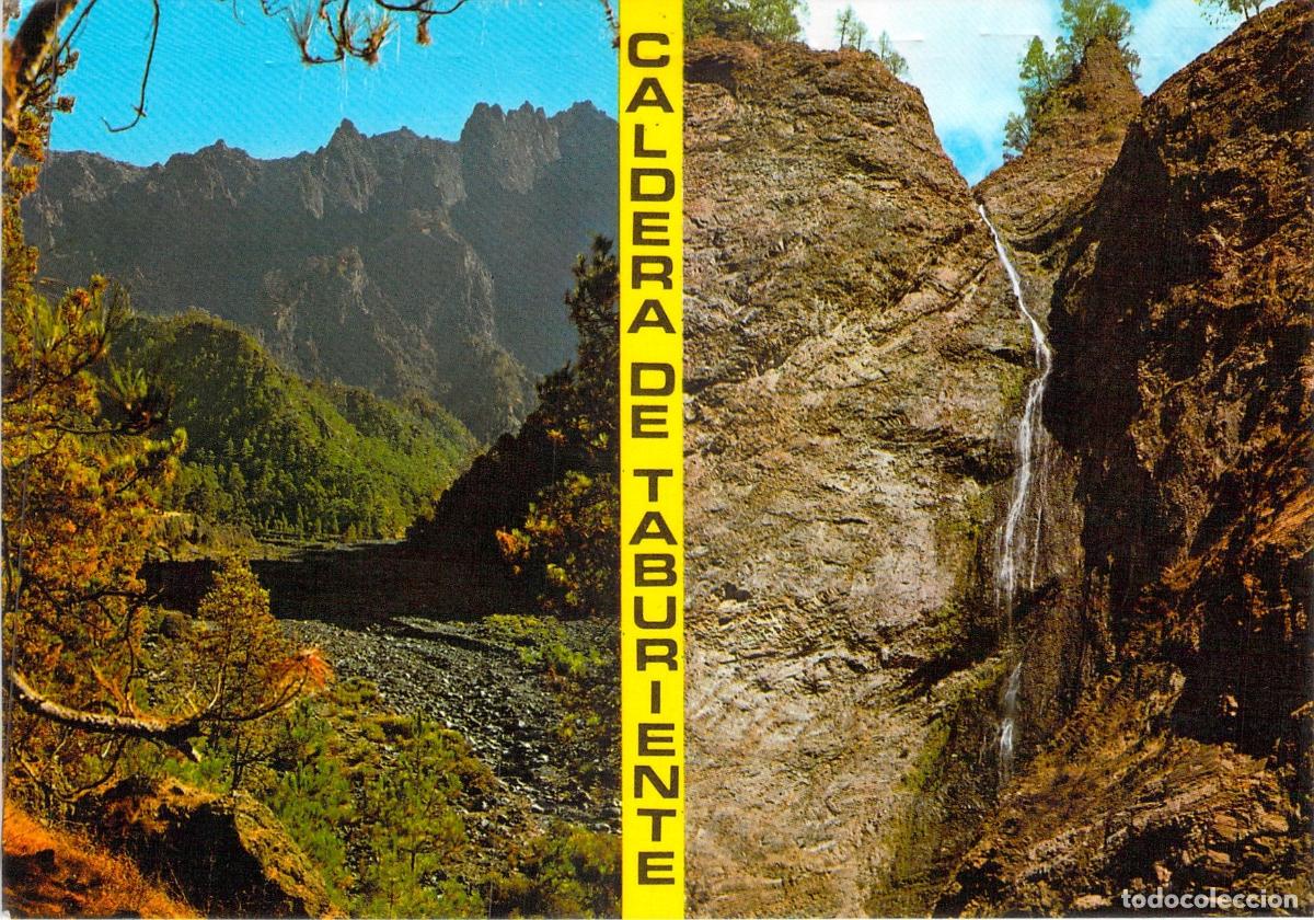 Postales: Postal de la Caldera de Taburiente, La Palma - Salto de La Fond&aacute;