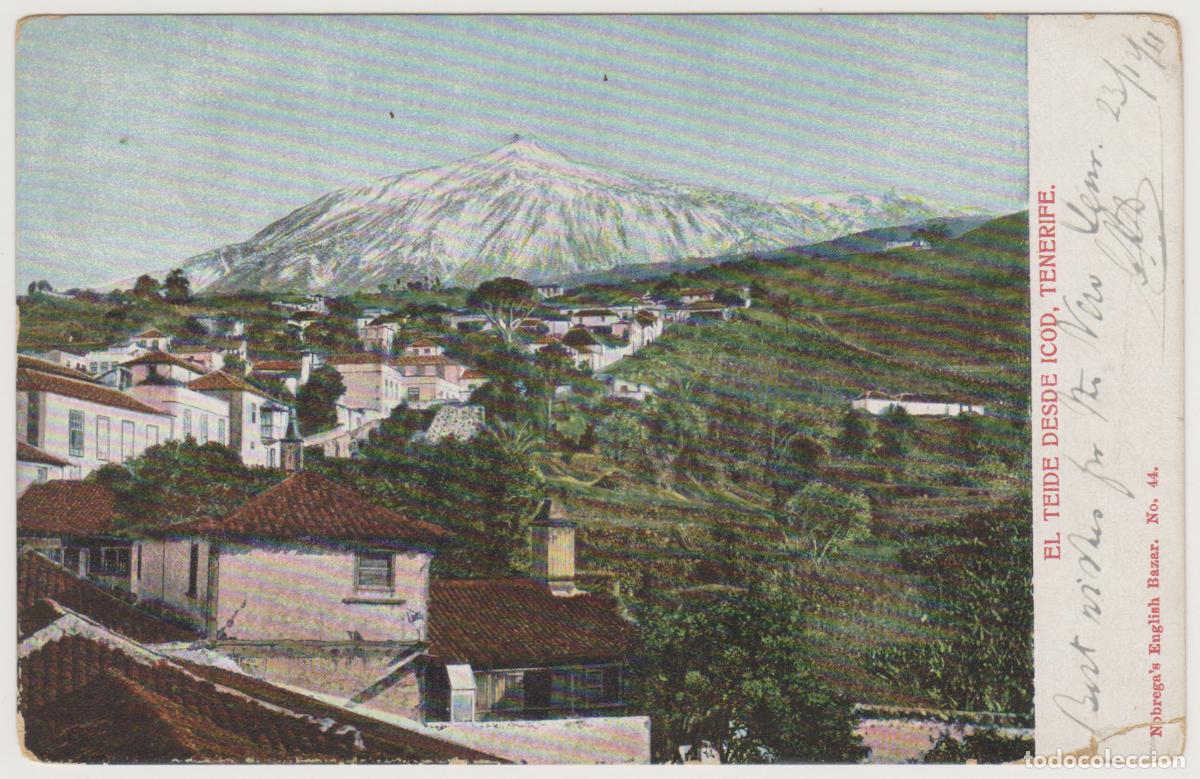 Postales: TARJETA POSTAL - TENERIFE - EL TEIDE DESDE ICOD - N&ordm; 44 - NOBREGA'S ENGLISH BAZAR