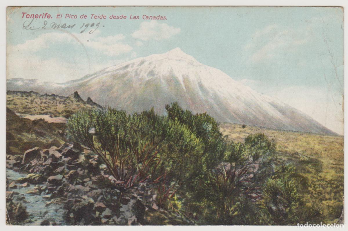 Postales: TARJETA POSTAL - TENERIFE - EL PICO DE TEIDE DESDE LAS CA&Ntilde;ADAS - NOBREGA'S ENGLISH BAZAR