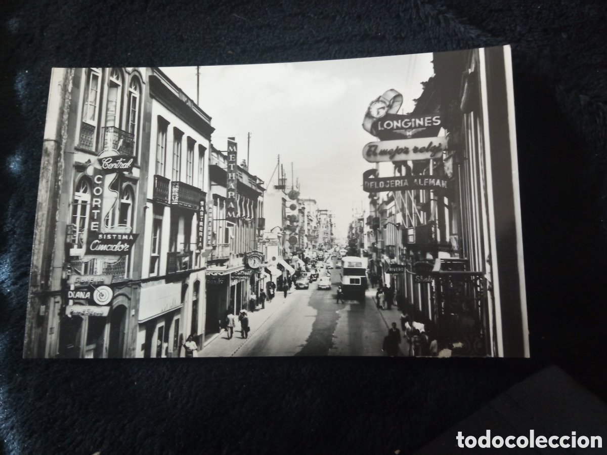 Cartoline: Antigua postal fotogr&aacute;fica, Las Palmas de Gran Canaria, Calle Mayor de Triana