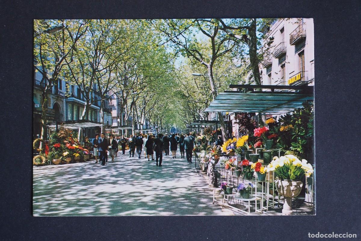 Postales: POSTAL DE BARCELONA: RAMBLA DE LAS FLORES. KOLORHAM