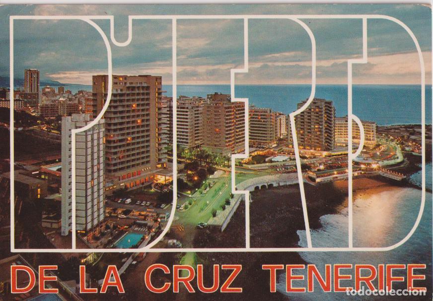 Postales: PUERTO DE LA CRUZ (TENERIFE) NOCTURNO DESDE LA PLAYA DE MARTIANEZ &ndash; EURIMPEX PU20 &ndash; S/C