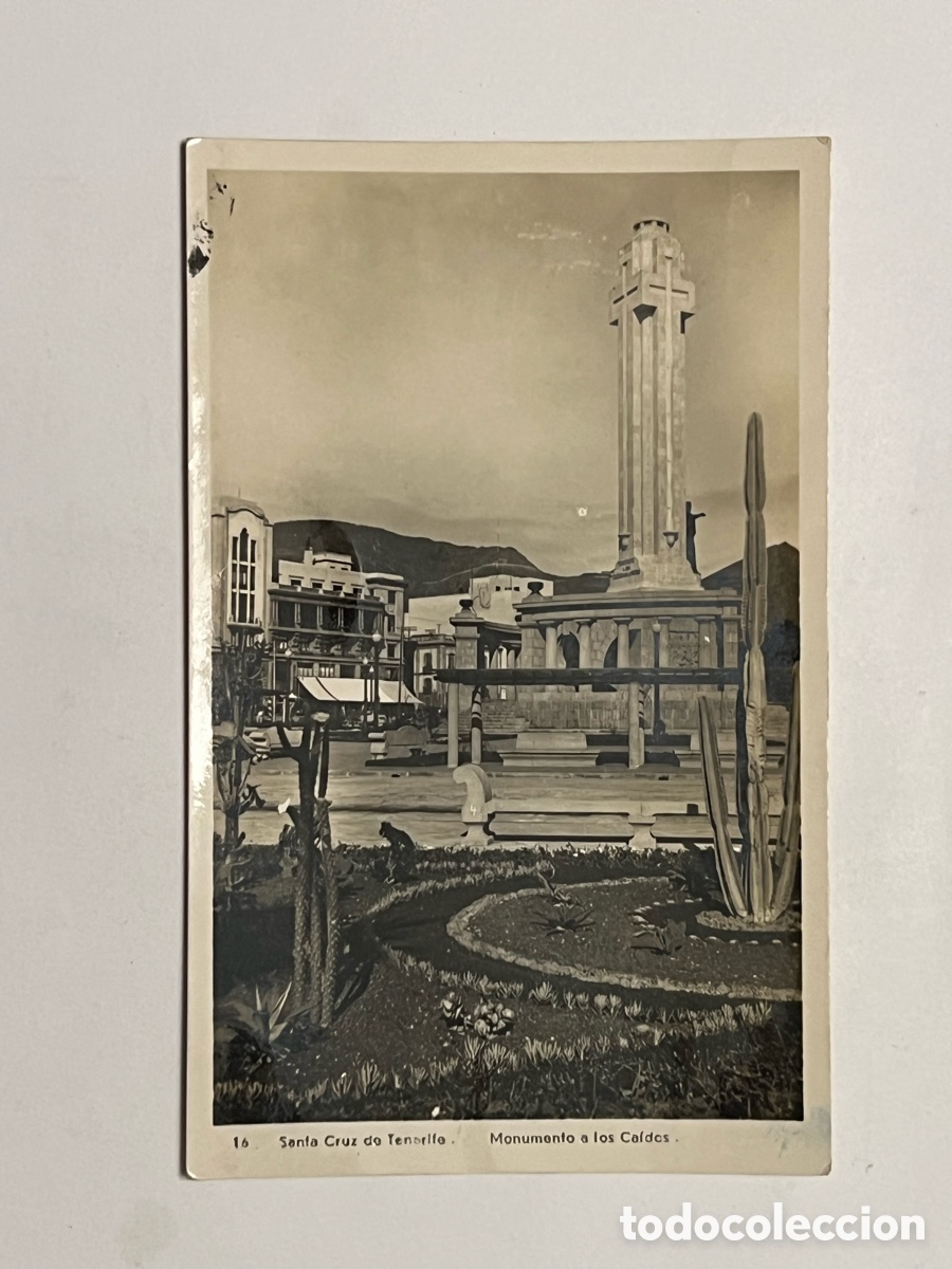 Postales: SANTA CRUZ DE TENERIFE, Postal No.14, Monumento a los Caidos.. Sin datos editor (a.1948)