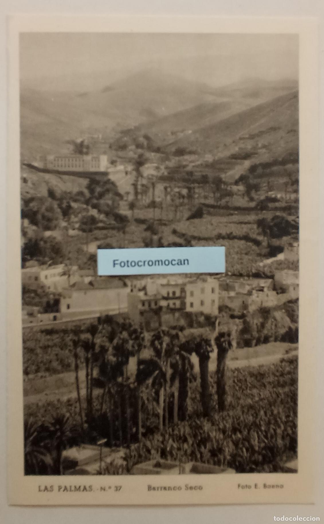 Postales: LAS PALMAS. BARRANCO SECO. FOTO. E. BAENA. ED. VDA. DE RAFAEL ROMERO. N&ordm;37