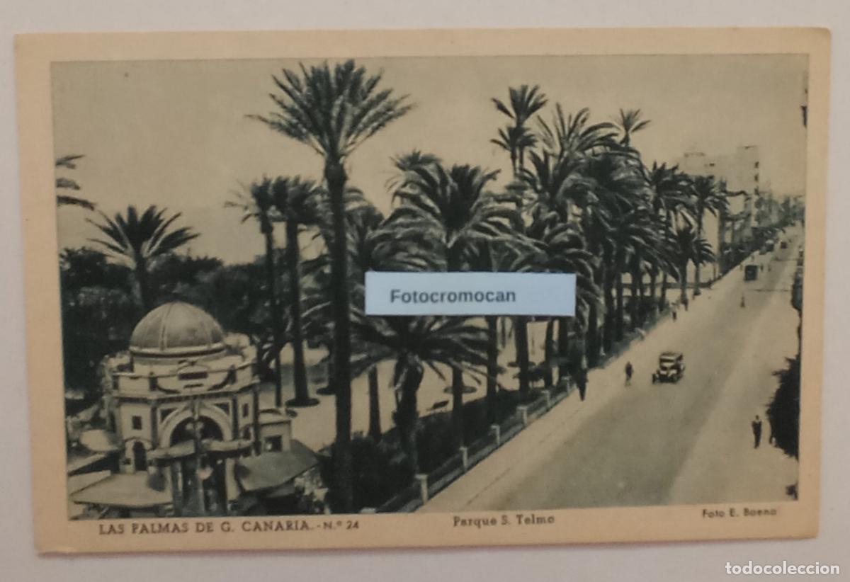 Postales: LAS PALMAS. PARQUE S. TELMO. FOTO. E. BAENA. ED. VDA. DE RAFAEL ROMERO. N&ordm;24