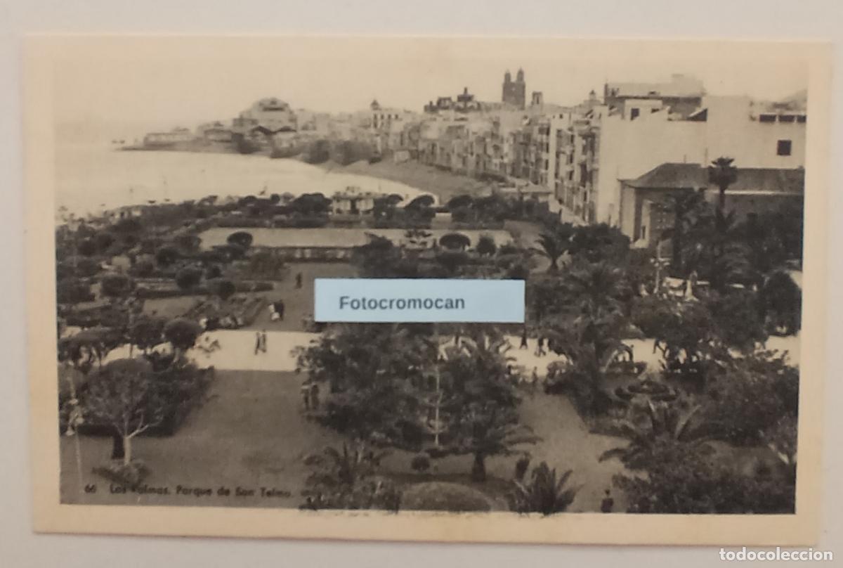 Postales: LAS PALMAS. PARQUE DE SAN TELMO. ED. VDA. DE RAFAEL ROMERO. N&ordm;66