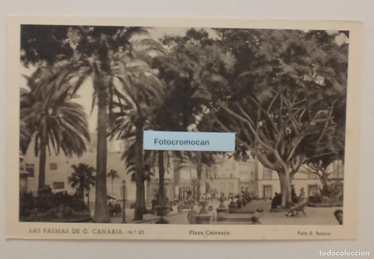 Postales: LAS PALMAS. PLAZA CAIRASCO. FOTO E. BAENA. ED. VDA. DE RAFAEL ROMERO. N&ordm;25