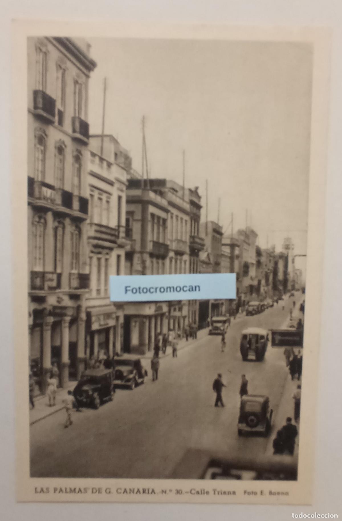 Postales: LAS PALMAS. CALLE TRIANA. FOTO E. BAENA. ED. VDA. DE RAFAEL ROMERO. N&ordm;30