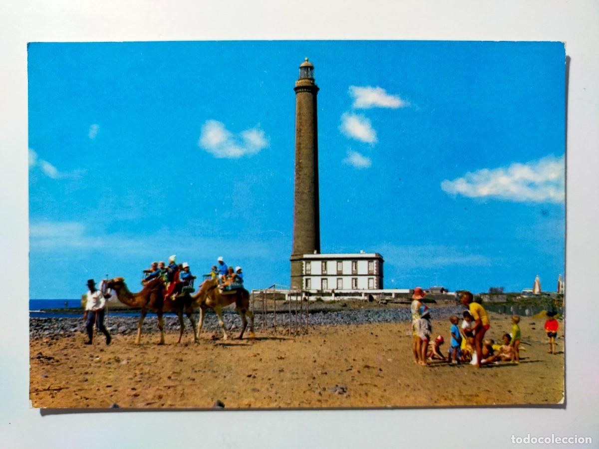 Postcards: Tarjeta Postal. LAS PALMAS DE GRAN CANARIA: Faro de Maspalomas - Edit: Montero
