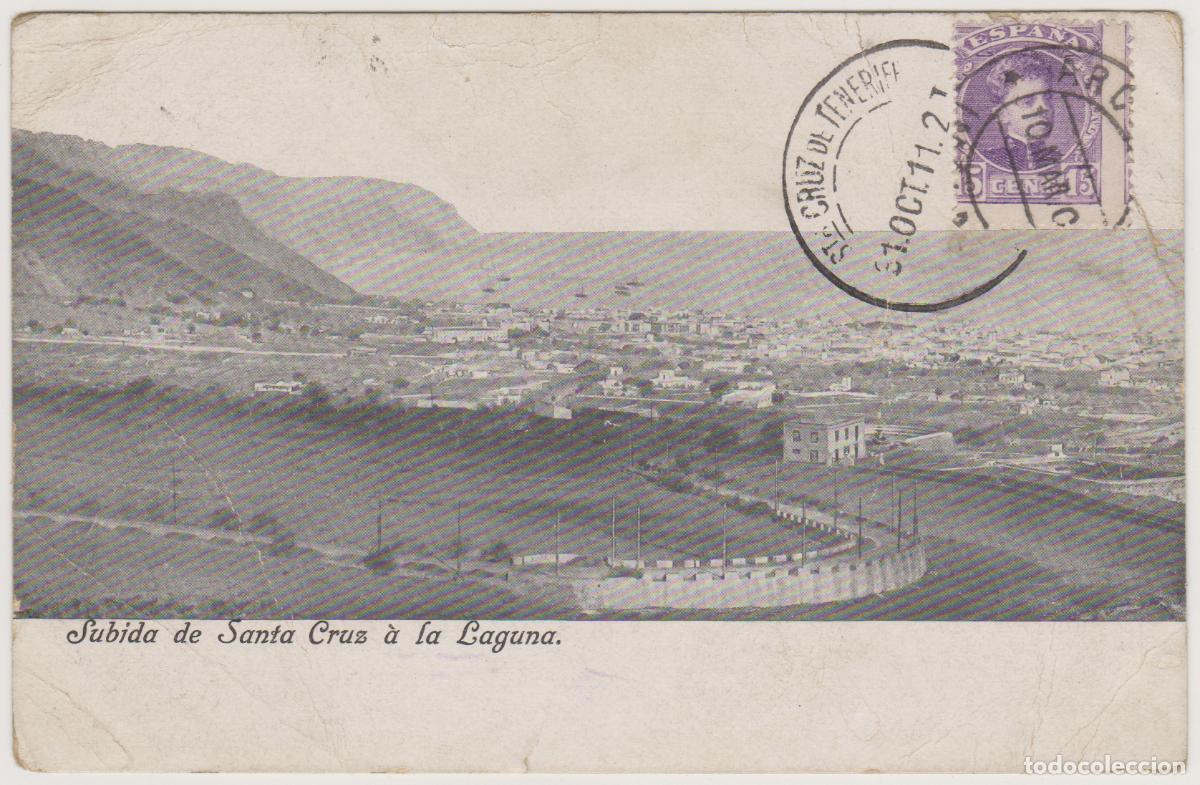 Cartes Postales: TARJETA POSTAL - TENERIFE - SUBIDA DE SANTA CRUZ A LA LAGUNA - NOBREGA'S ENGLISH BAZAR