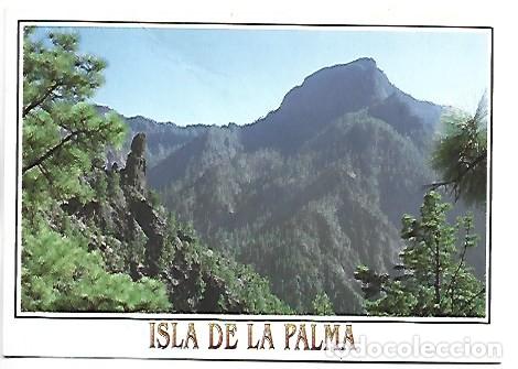Postales: VISTA DEL ROQUE IDAFE.- LA CALDERA DE TABURIENTE / ISLA DE LA PALMA