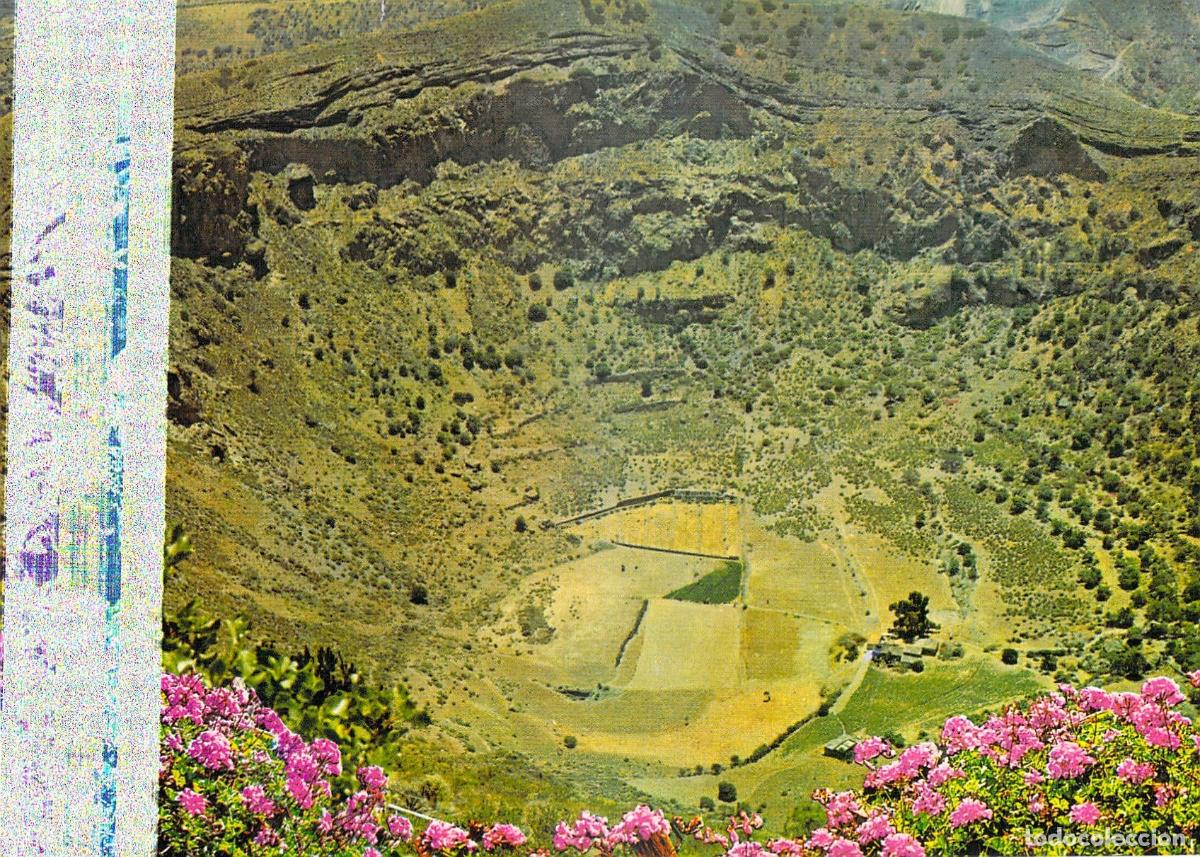 Postcards: Postal de la Caldera de Bandama en Gran Canaria