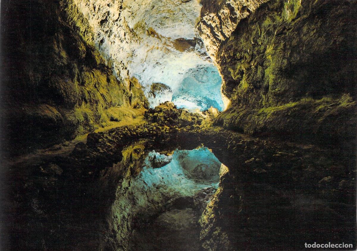 Postales: Postal de la Cueva de los Verdes en Lanzarote