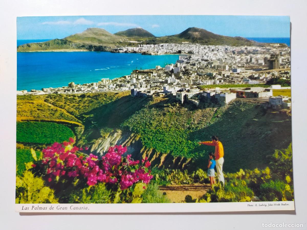 Postales: Tarjeta Postal LAS PALMAS DE GRAN CANARIA: Vista panor&aacute;mica - Edit: John Hinde - Escrita.