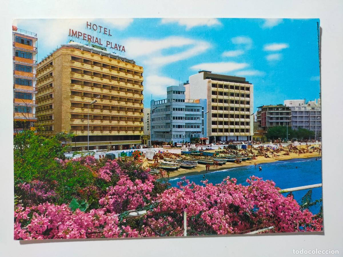 Postales: Postal. LAS PALMAS DE GRAN CANARIA: Las Canteras, instalaciones hoteleras - Edit: Global Traders