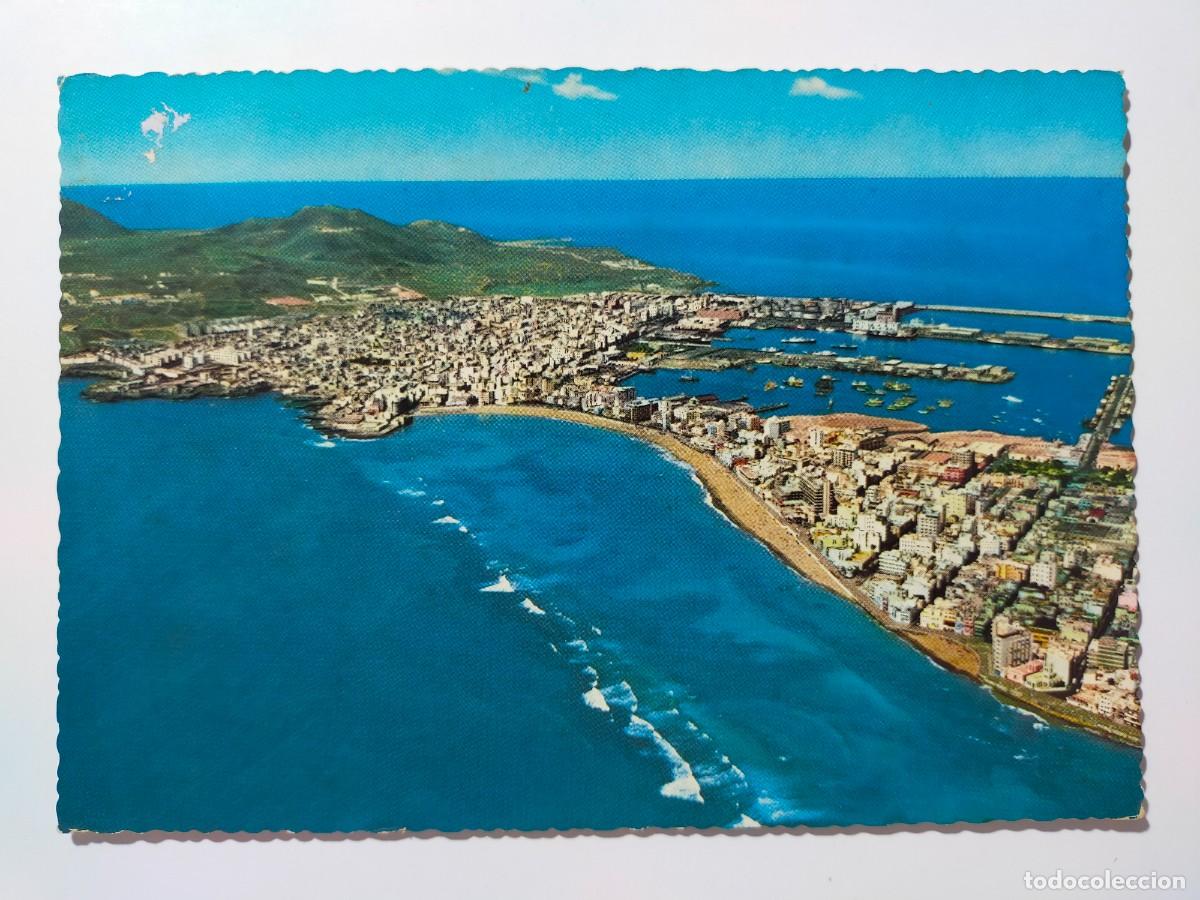 Postales: Postal. LAS PALMAS DE GRAN CANARIA: Panavue del Puerto de la Luz - Edit Kruger - Circulada y escrita