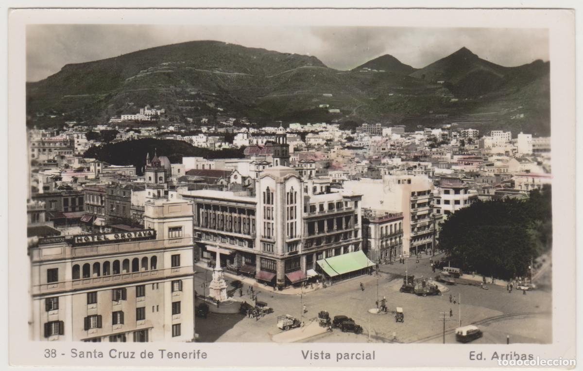 Postales: TARJETA POSTAL - SANTA CRUZ DE TENERIFE - VISTA PARCIAL - N&ordm; 38 - ED. ARRIBAS