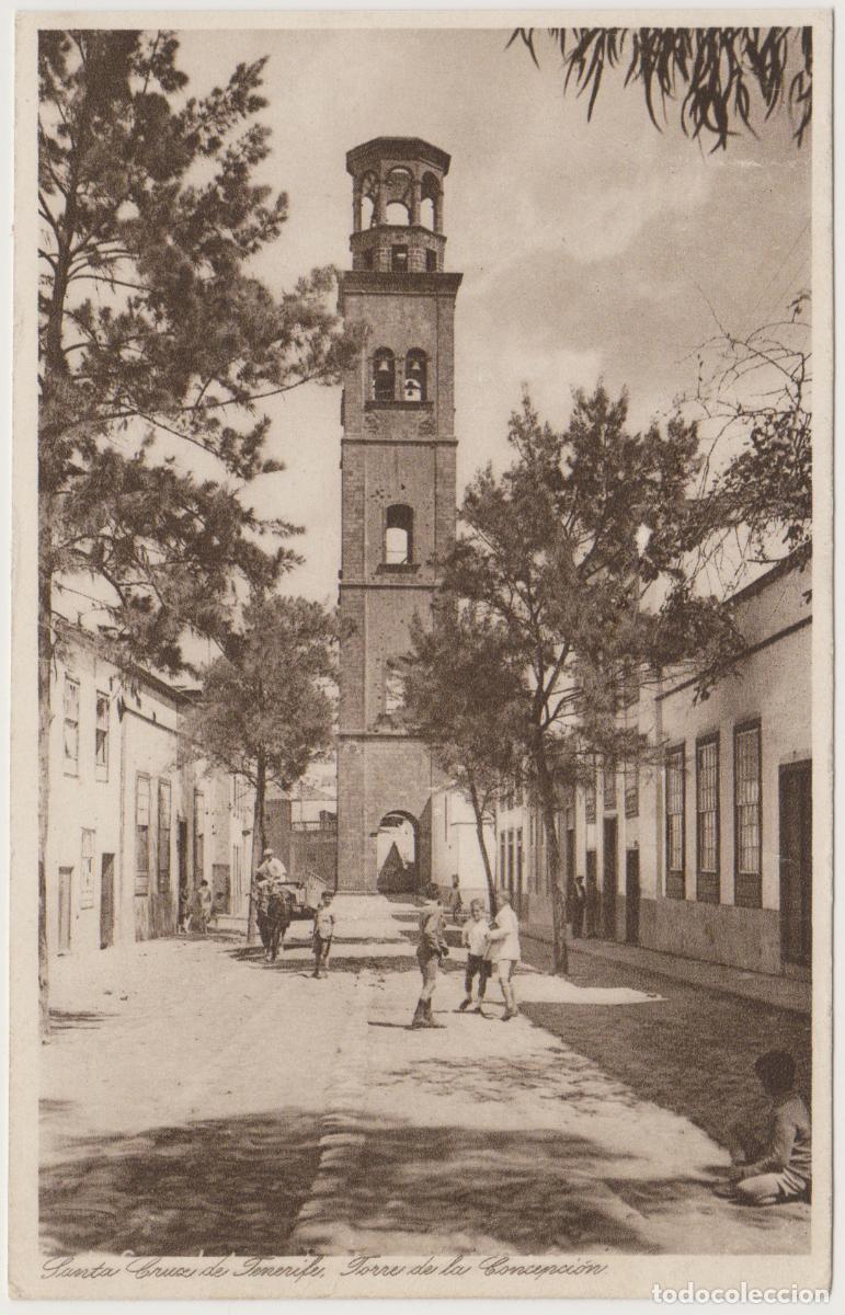 Postales: TARJETA POSTAL - SANTA CRUZ DE TENERIFE - TORRE DE LA CONCEPCION - FOTO CENTRAL