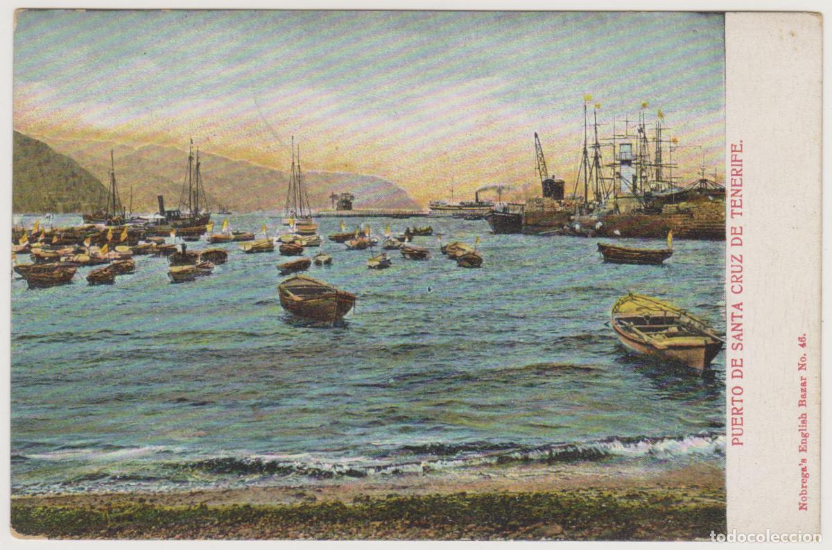 Postkarten: TARJETA POSTAL - PUERTO DE SANTA CRUZ DE TENERIFE - N&ordm; 46 - NOBREGA'S ENGLISH BAZAR