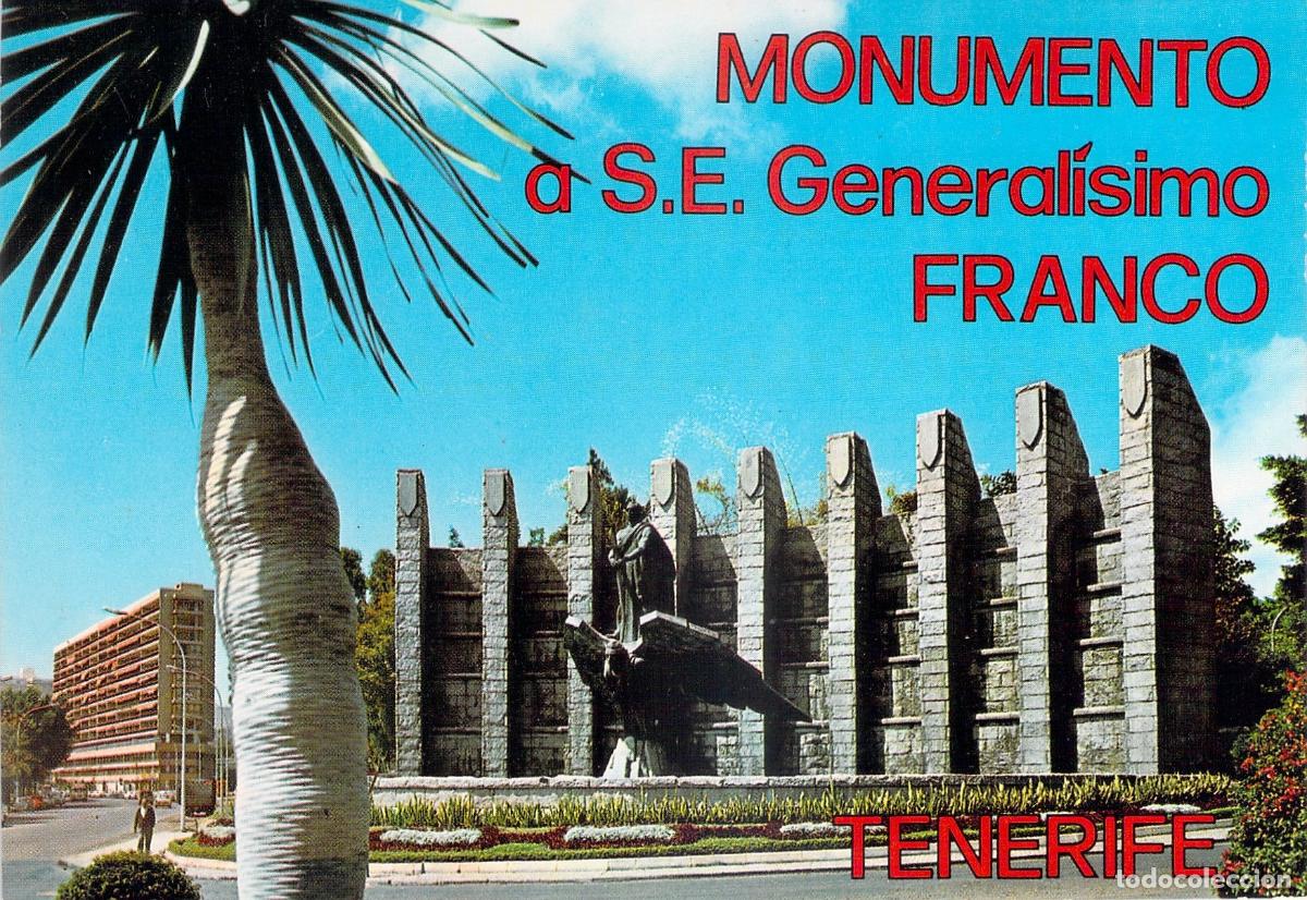 Postales: Postal Monumento al General&iacute;simo Franco en Santa Cruz de Tenerife