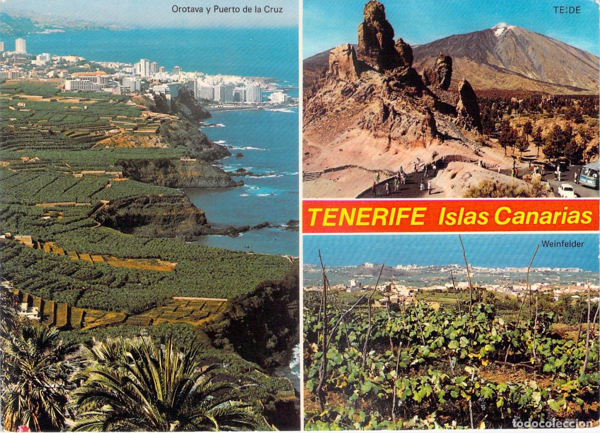 Postales: Postal de Tenerife Islas Canarias Teide Orotava y Puerto de la Cruz