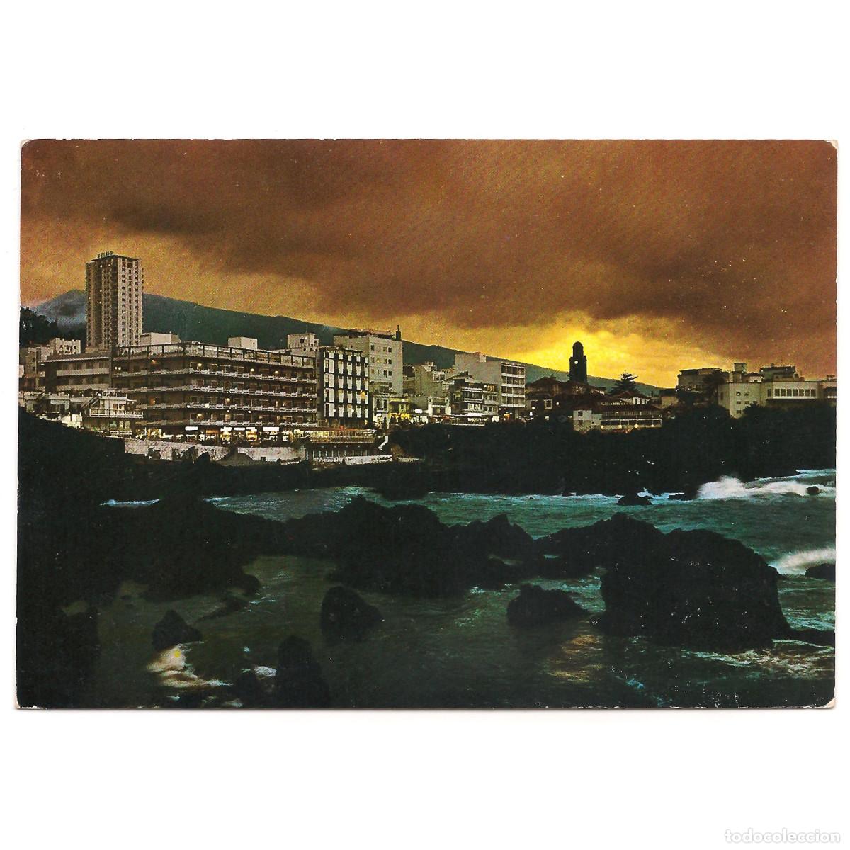 Postales: PUERTO DE LA CRUZ - VISTA NOCTURNA | EDICIONES RO - FOTO | Tenerife - Canarias