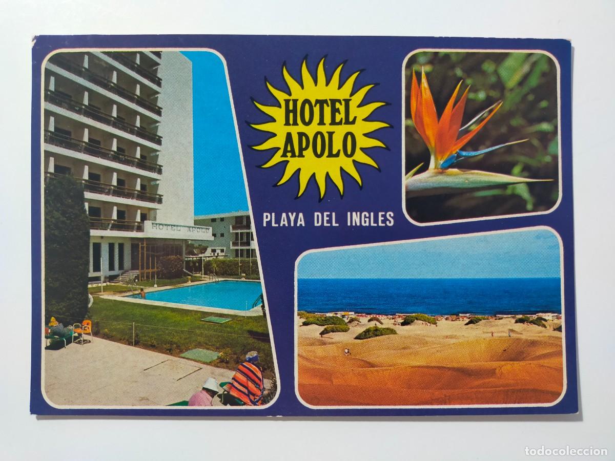 Postales: Tarjeta Postal. GRAN CANARIA: Hotel Apolo, Playa del Ingl&eacute;s - Colecci&oacute;n Holidays - Escrita.