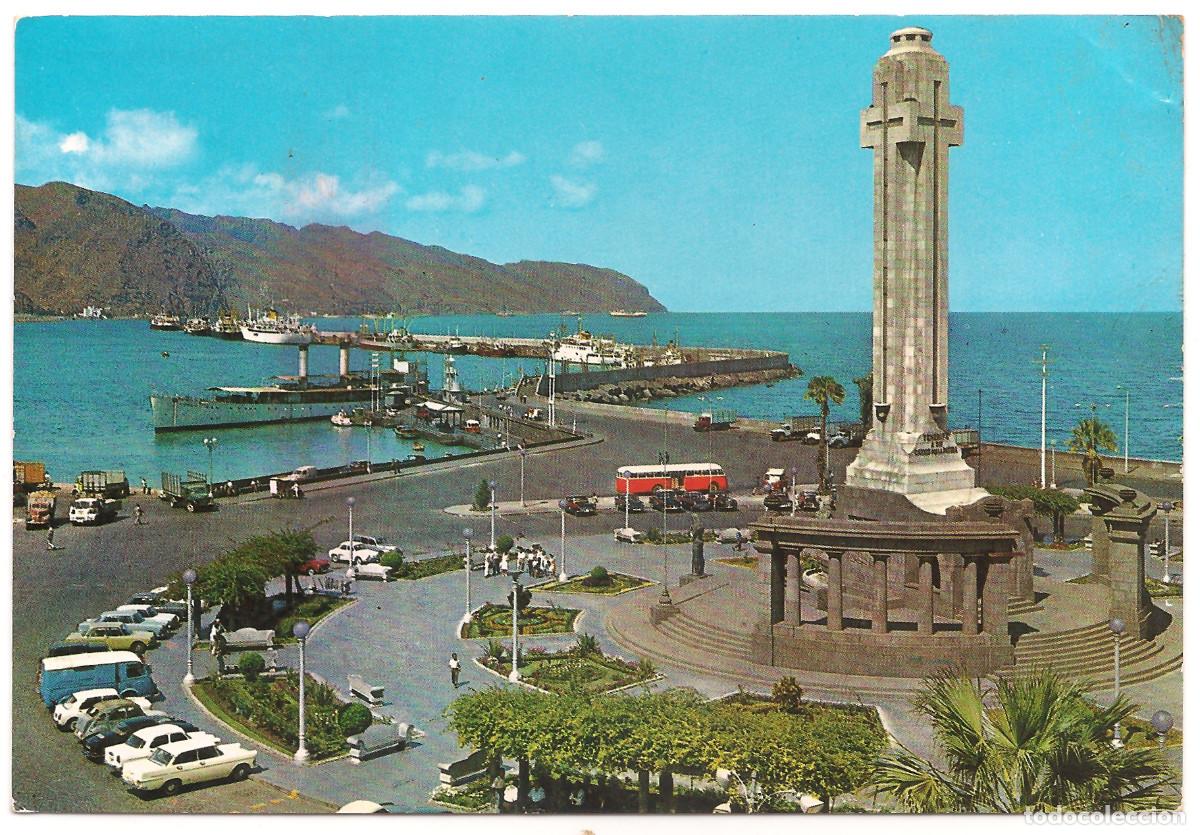 Postales: SANTA CRUZ DE TENERIFE - PLAZA DE ESPA&Ntilde;A Y MUELLES | EDICIONES GASTEIZ | Tenerife - Canarias