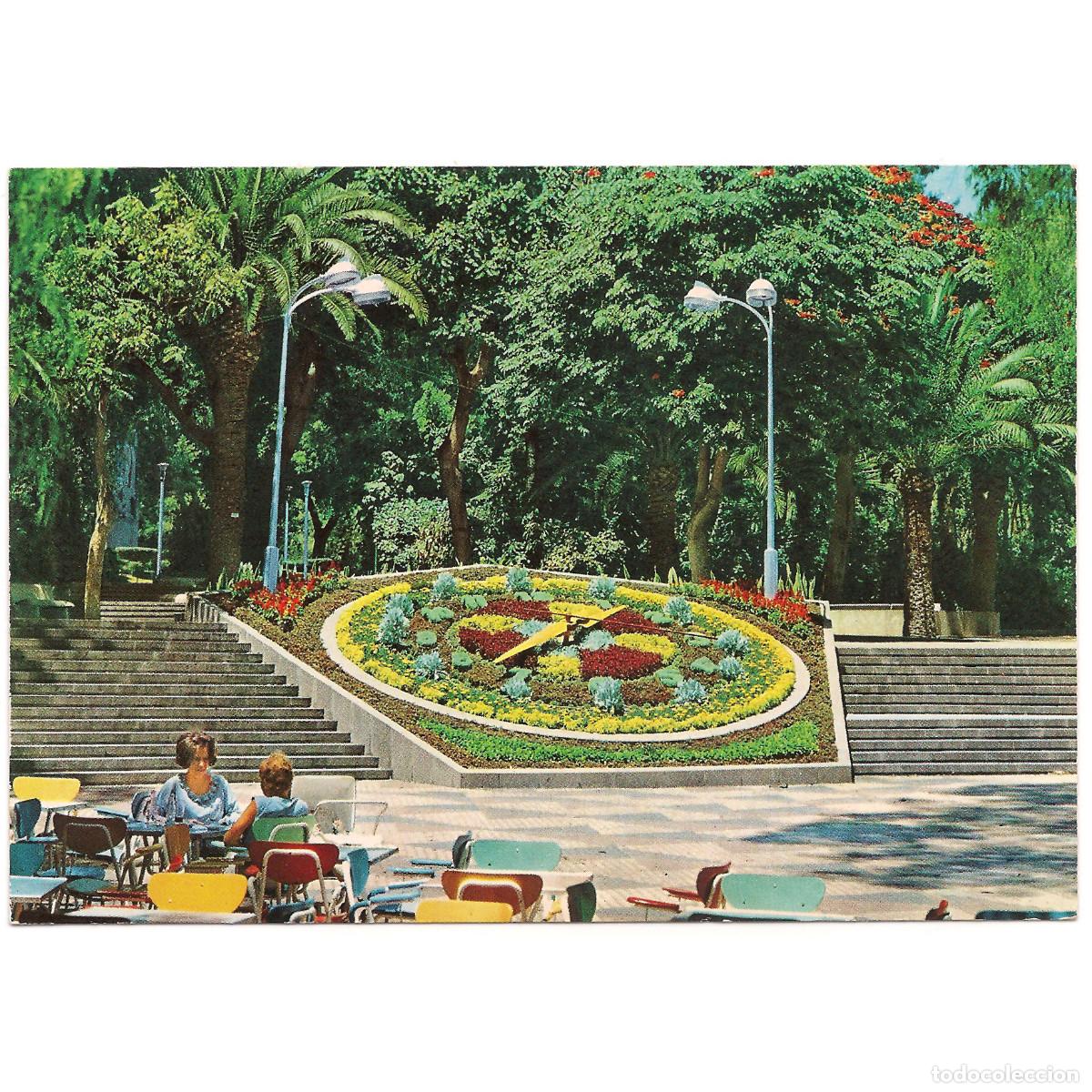 Postales: SANTA CRUZ DE TENERIFE - RELOJ FLORAL EN EL PARQUE MUNICIPAL | GLOBAL TRADERS | Tenerife - Canarias