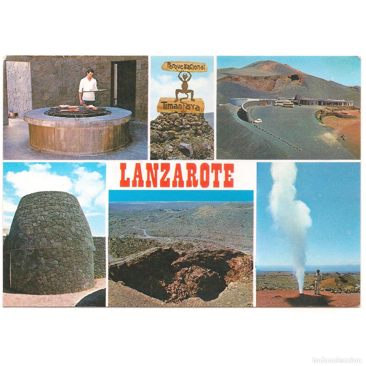 Postales: LANZAROTE - MONTA&Ntilde;AS DE FUEGO | COMERCIAL SILVA | Tenerife - Canarias - Lanzarote