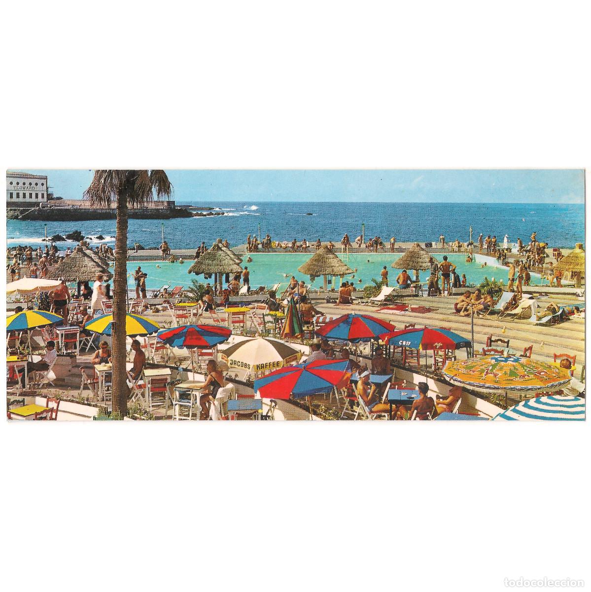 Postales: POSTAL PANOR&Aacute;MICA - TENERIFE - PUERTO DE LA CRUZ - PISCINAS Y PLAYA | GASTEIZ | Tenerife - Canarias