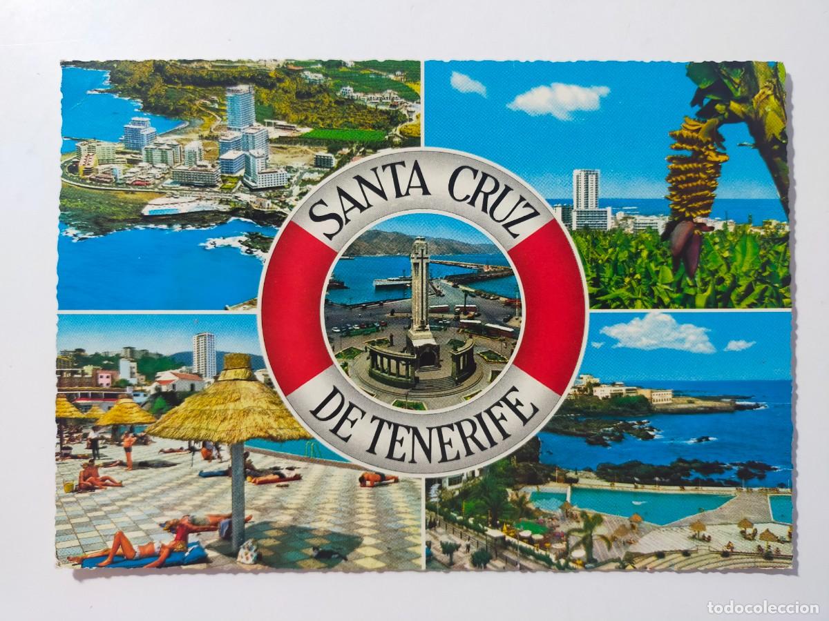 Postales: Postal. SANTA CRUZ DE TENERIFE: Diversas vistas - Edit. Kruger - Circulada y Escrita.