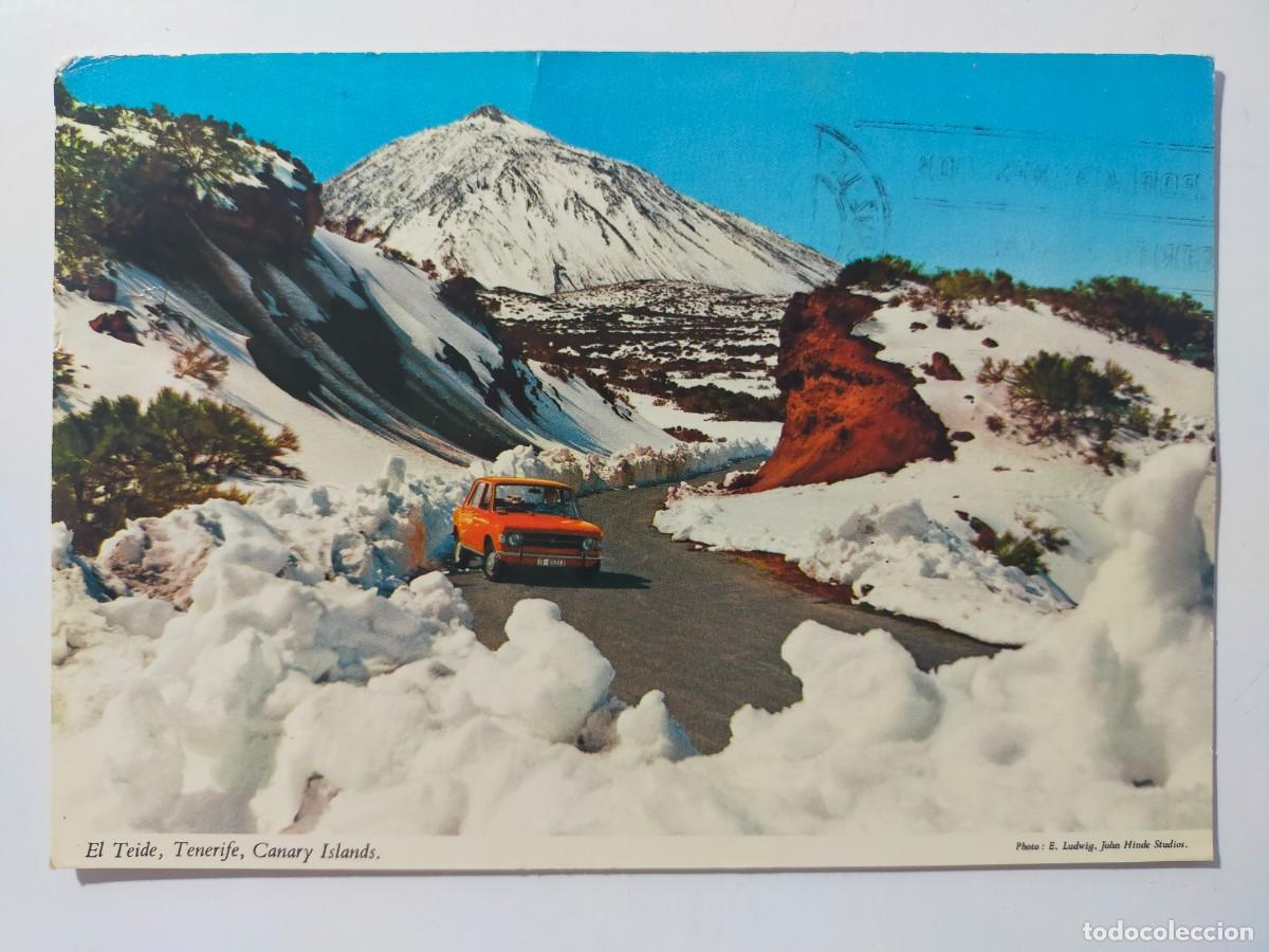 Postales: Postal. ISLAS CANARIAS, TENERIFE: Teide y Las Ca&ntilde;adas - Edit: John Hinde - Circulada y escrita.
