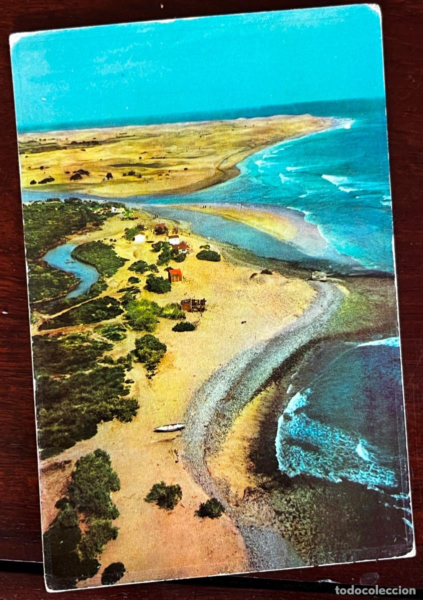 Postales: GRAN CANARIA, MASPALOMAS, LA PLAYA, DISTRIBUIDOR J.REXACHS, FOTOGRAFIA A. CAMPA&Ntilde;&Aacute; Y J. PUIG FERRAN,
