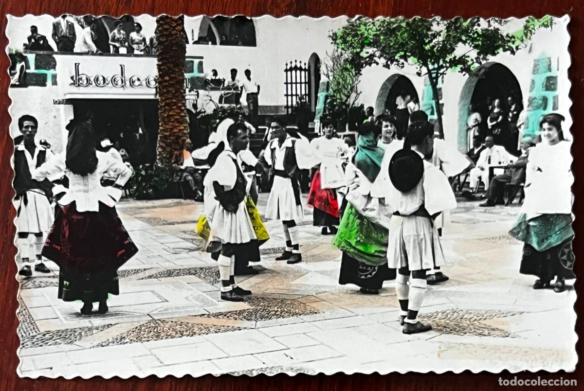 Postales: ANTIGUA FOTO POSTAL COLOREADA DE LAS PALMAS DE GRAN CANARIA - BAILE TIPICO POPULAR . EDICIONES LUJO