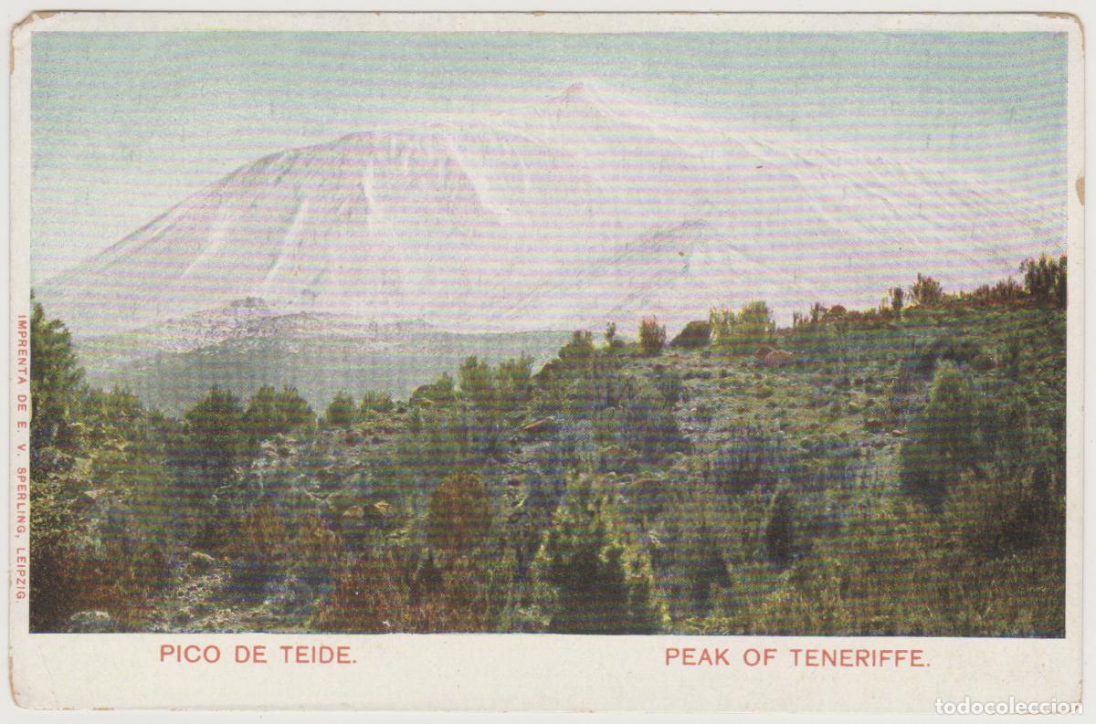 Postales: TARJETA POSTAL - TENERIFE - PICO DE TEIDE - IMPRENTA DE E.V. SPERLING