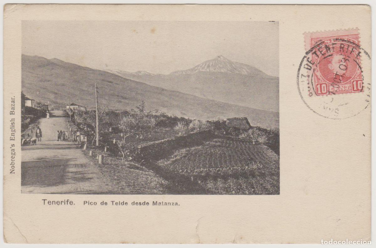 Postales: TARJETA POSTAL - TENERIFE - PICO DE TEIDE DESDE MATANZA - NOBREGA'S ENGLISH BAZAR