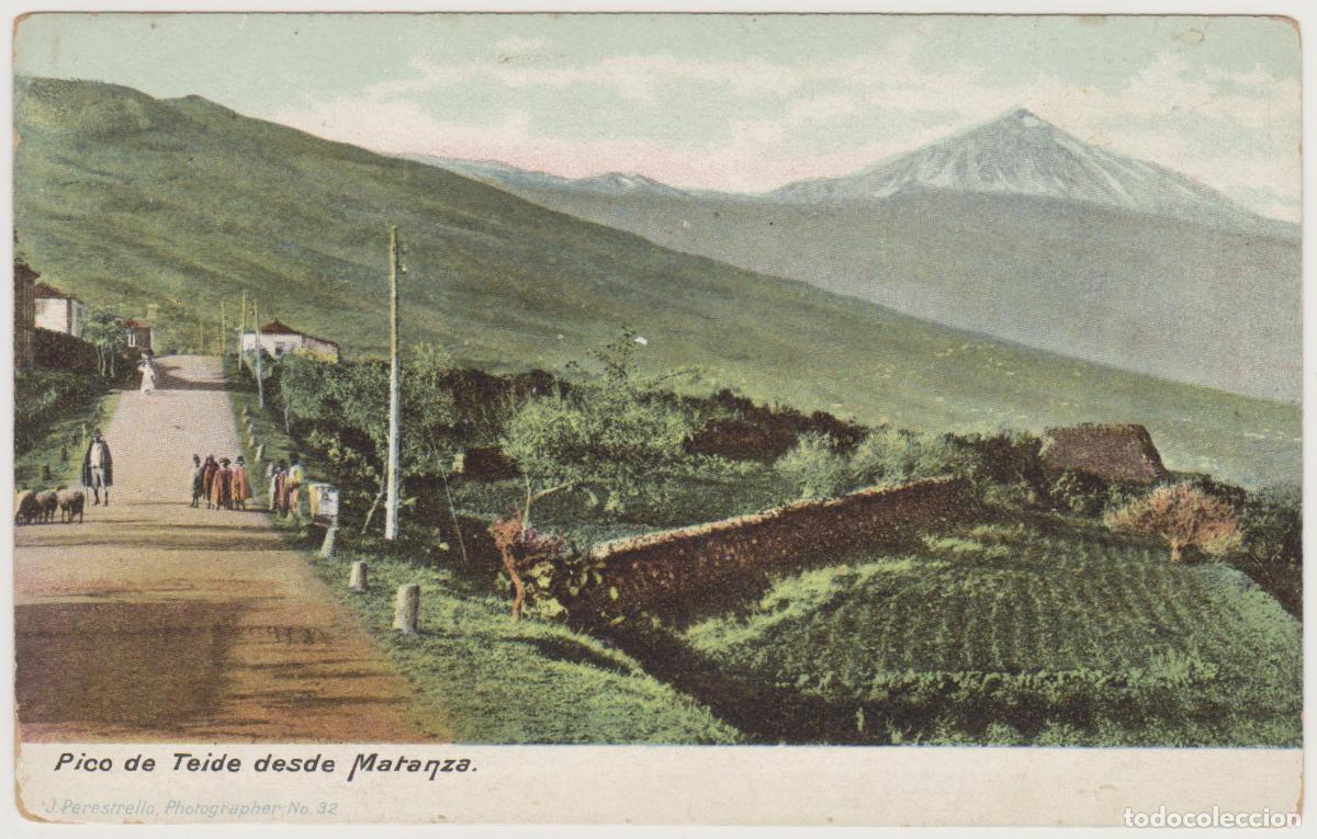 Postales: TARJETA POSTAL - TENERIFE - PICO DE TEIDE DESDE MATANZA - J. PERESTRELLO