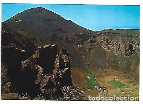 Postales: VISTA DE LA CALDERA - AL FONDO EL MIRADOR.- PICO DE BANDAMA / GRAN CANARIA