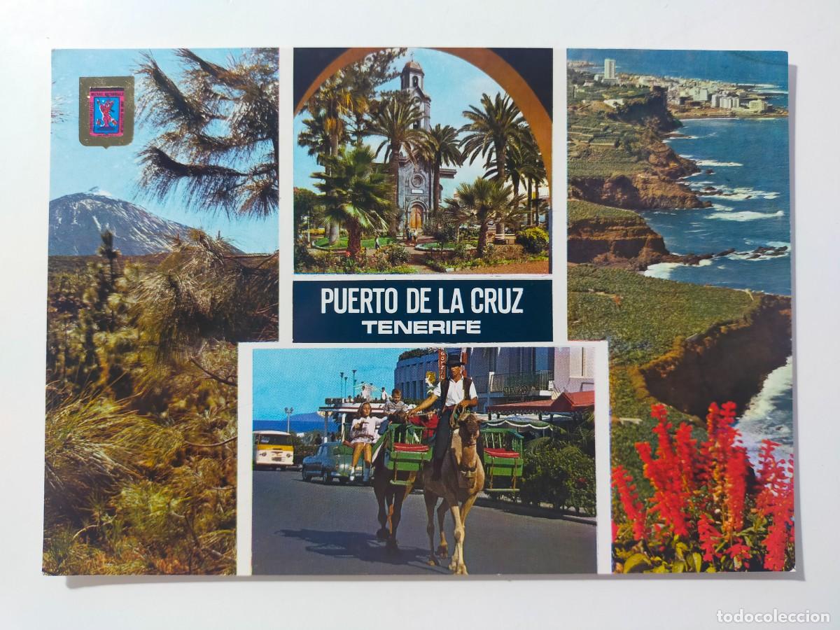 Postales: Postal. PUERTO DE LA CRUZ (TENERIFE): Diversos aspectos de la Isla - Edic FISA, Escudo de Oro.