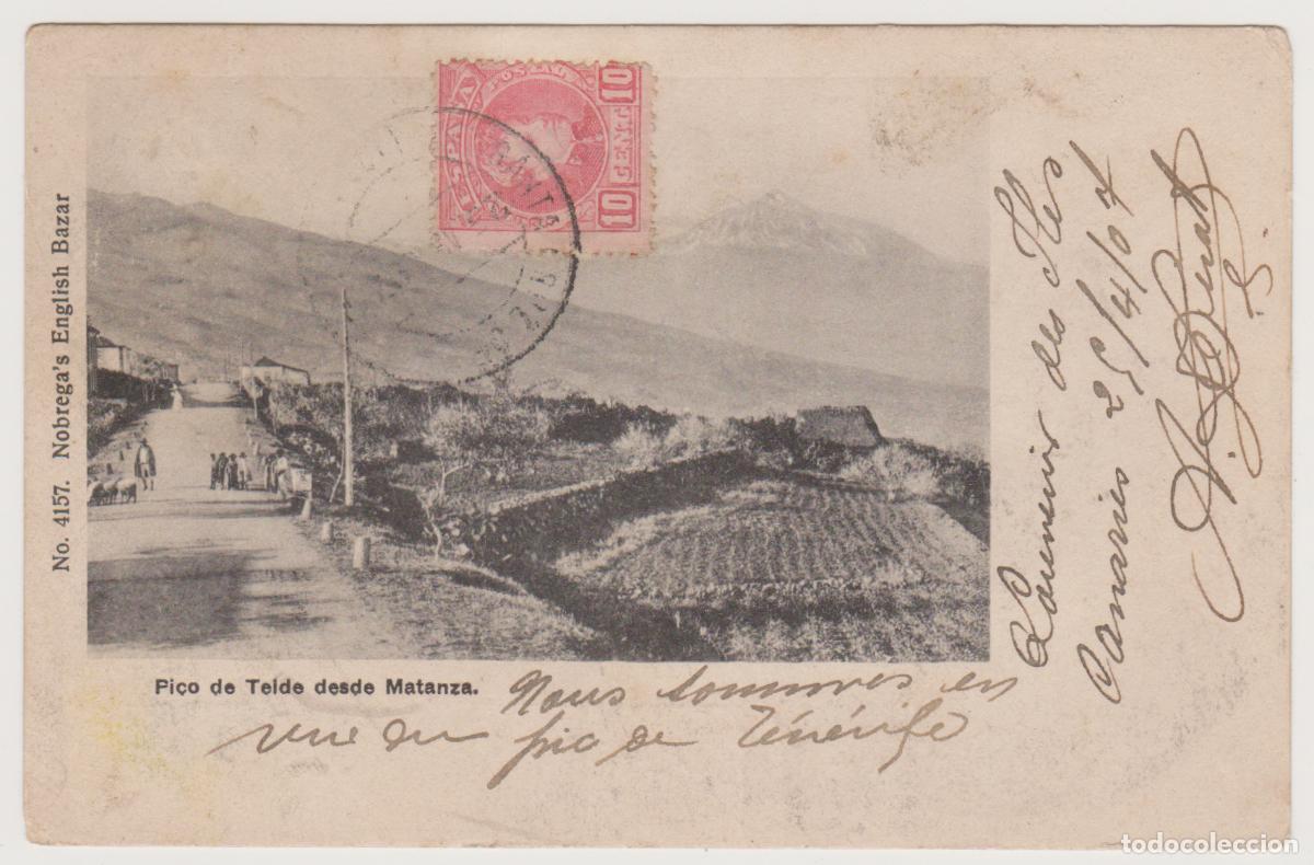 Postales: TARJETA POSTAL - TENERIFE - PICO DE TEIDE DESDE MATANZA - N&ordm; 4157 - NOBREGA&acute;S ENGLISH BAZAR