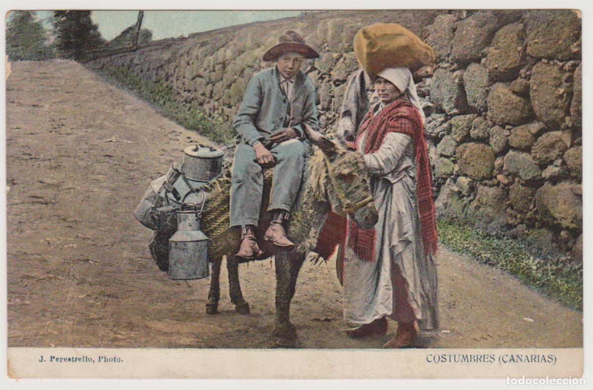 Postales: TARJETA POSTAL - COSTUMBRES - CANARIAS - J. PERESTRELLO