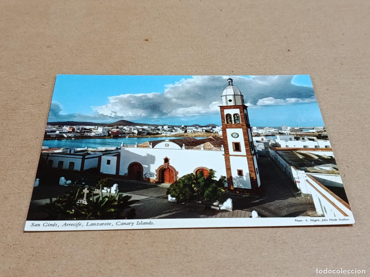Postales: LANZAROTE - POSTAL SAN GIN&Eacute;S - ARRECIFE