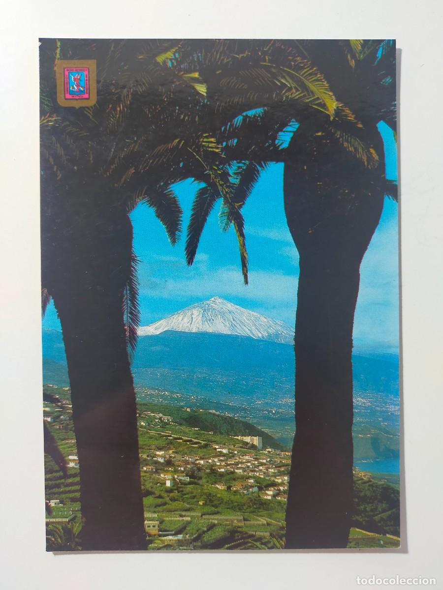 Postales: Postal. TENERIFE: Paisaje de la Costa Norte con el Teide - Edic FISA, Escudo de Oro.