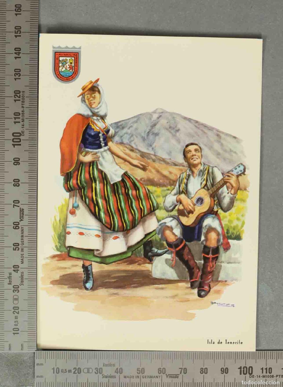 Postales: POSTAL. L&iacute;a de Tenerife - Trajes t&iacute;picos de Canarias