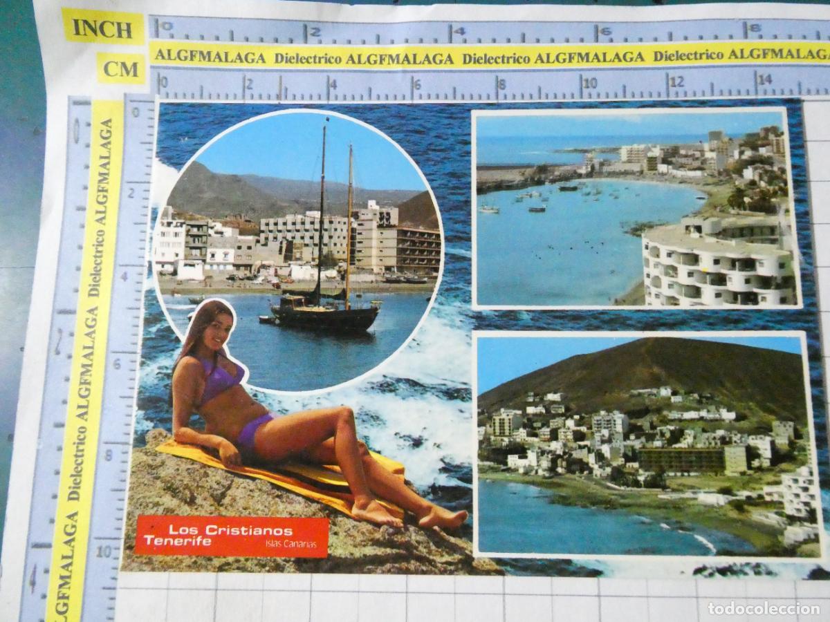 Postales: POSTAL DE TENERIFE. A&Ntilde;O 1974. LOS CRISTIANOS VISTAS MUJER BIKINI 3137 PERLA. 2604