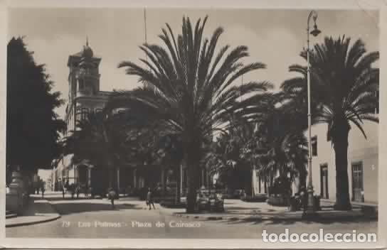 Postales: LAS PALMAS ESCRITA PLAZA DE CAIRASCO